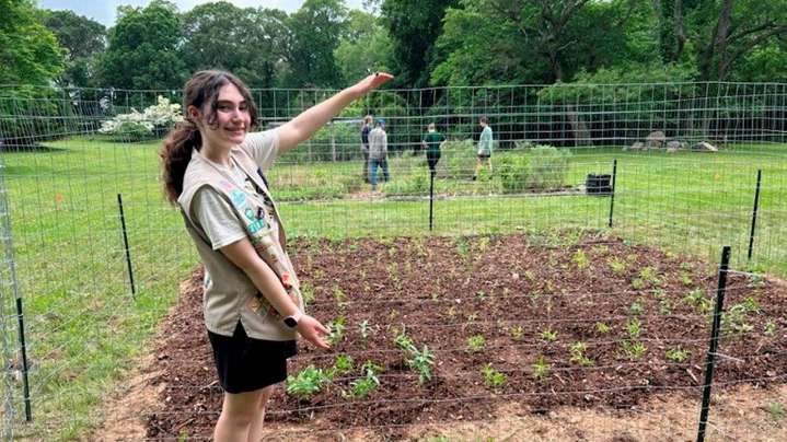 Abby Taft, of East Northport, is a friend for threatened butterflies