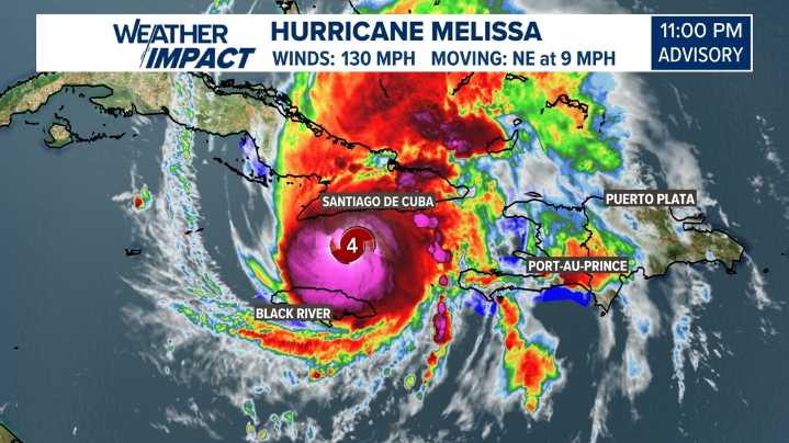 Where is Hurricane Melissa? Track the storm