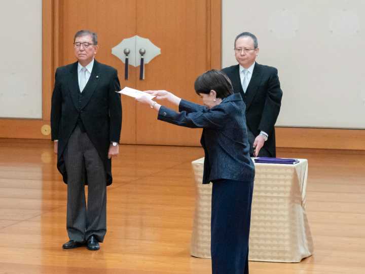 Japanese emperor approves Takaichi as first female prime minister