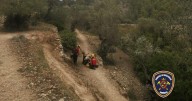 Las impactantes imágenes del rescate aéreo de una mujer herida en Cala Deià