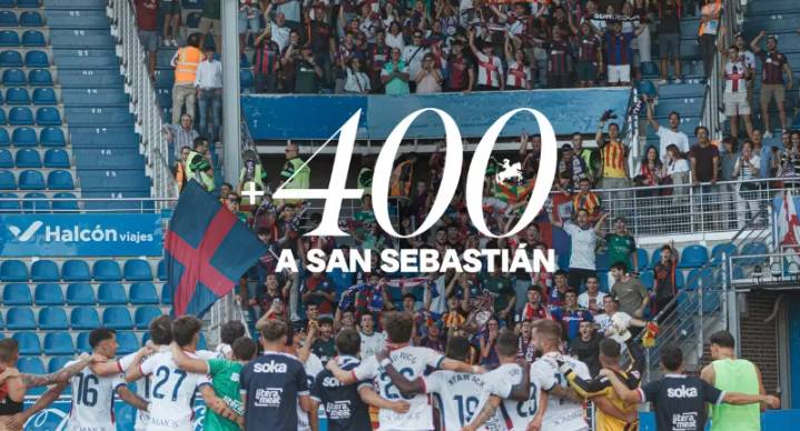 Más de 400 azulgranas arroparán al Huesca en Anoeta