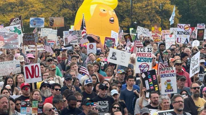“No Kings”: miles marchan en EE.UU. contra políticas autoritarias de Trump