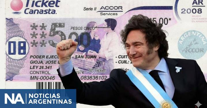 Cómo eran y para qué servían los Ticket Canasta que Javier Milei reactivaría con la reforma laboral