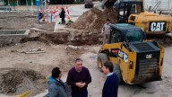 Nediani visitó el inicio de la obra de entubamiento y ensanchado del desagüe pluvial de la Curva de Trujillo