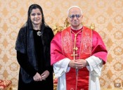 Nueva embajadora hondureña en Roma presenta cartas credenciales al Papa León XIV