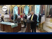 FULL REMARKS: Trump answers reporter questions with FBI director Kash Patel