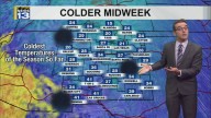 Cold front to move through but mostly dry