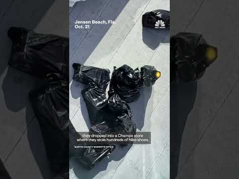 Thieves cut through Florida mall roof to steal sneakers