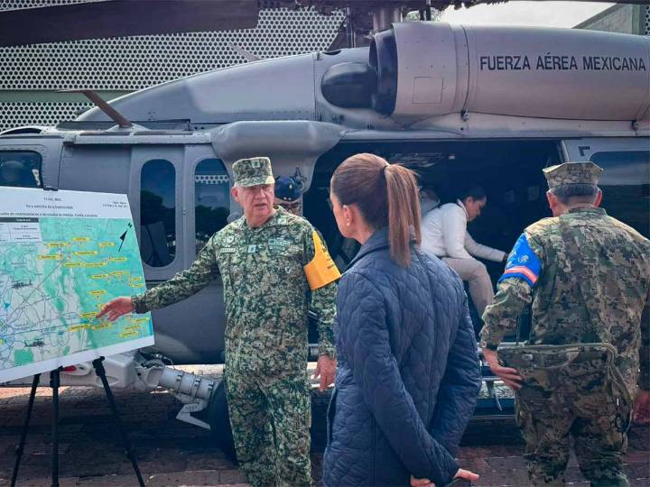 Acude Sheinbaum a zonas afectadas por lluvias; hoy visitará tres estados