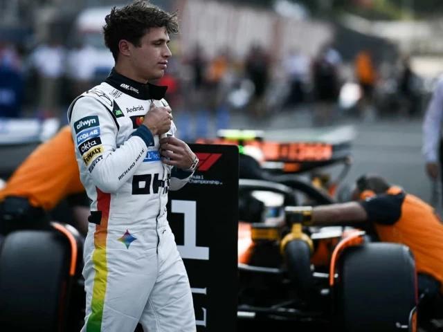 McLaren's Norris takes stunning pole in Mexico ahead of both Ferraris