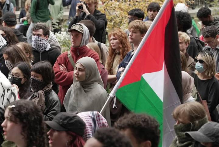 Hundreds gathered in London to protest the war on Gaza on Tuesday, despite calls from U.K. government officials for the rallies to be cancelled.