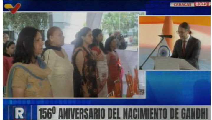 Venezuela e India rinden tributo a Gandhi y a la no violencia