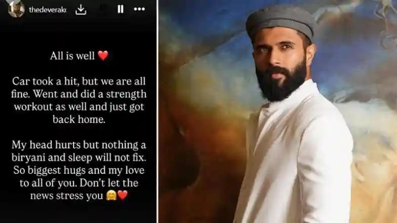 South Vijay Deverakonda Shares Update After Car Accident, Says ‘Nothing a Biryani and Sleep Can’t Fix’ (View Post)