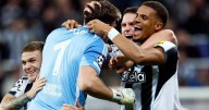 Newcastle goalkeeper Pope picks up unlikely assist with 40