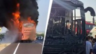 Over 10 injured as bus travelling from Jaisalmer to Jodhpur catches fire