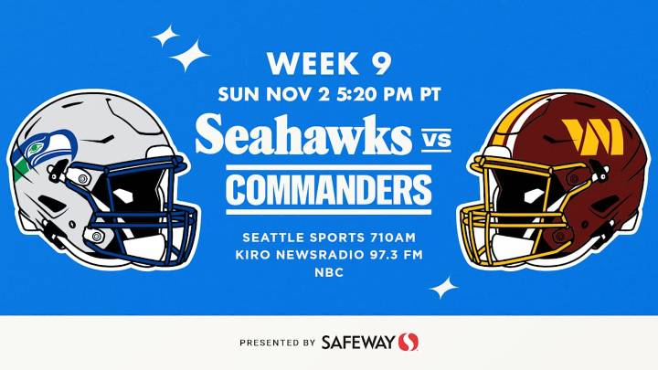 Seahawks at Commanders: How To Watch, Listen And Follow Week 9 On Sunday, November 2