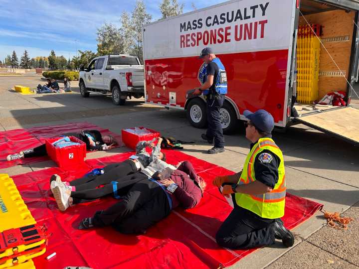 173 personnel took part in inter-agency mass-casualty training in Red Deer