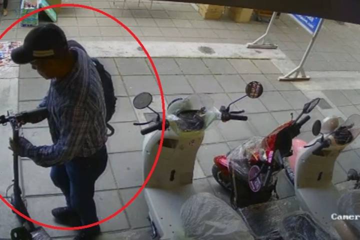 Roban patineta eléctrica en local de Cabecera: cámara captó al delincuente en acción