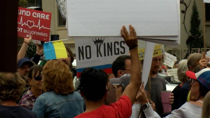 'No Kings' protest draws thousands in Wichita
