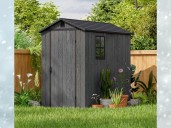 Weather-resistant storage shed price drop just in time for winter cleanup