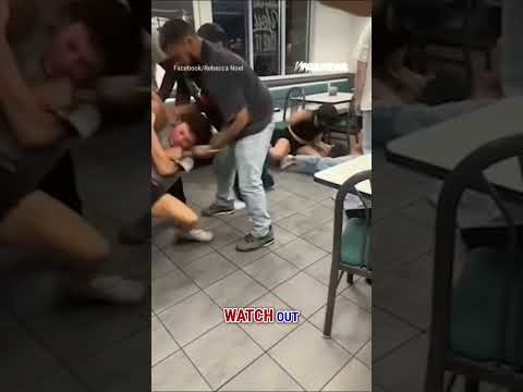 SEE IT: Whataburger brawl spirals into CHAOS #shorts #foxnews #news #us