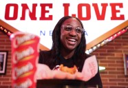 Aces’ Jackie Young celebrates WNBA title at Raising Cane’s on the Strip