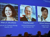 Hiking Nobel laureate finally learns of his prize
