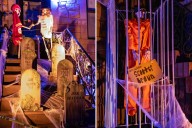 Exclusive | Taylor Swift Halloween decorations with her exes' names on tombstones go viral