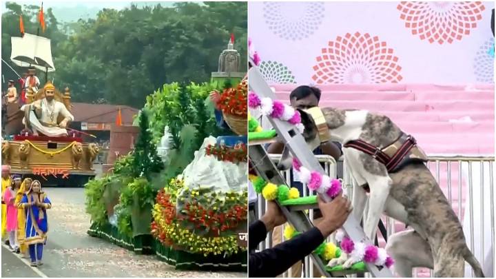 Ekta Diwas Celebrations 2025: Republic Day-Style Parade, Tableaux From Several States, BSF Dog Squad Showcases Operation Skills; VIDEOS