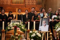 La despedida del actor Héctor Noguera, en imágenes