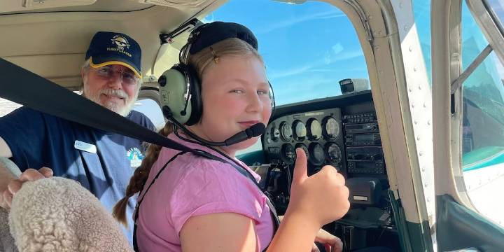‘It’s pretty rare to say that’: DeForest 12-year-old flies plane with youth aviation academy