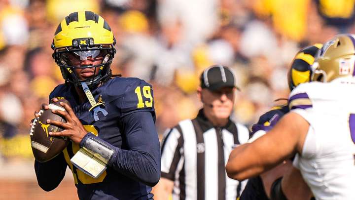 Bryce Underwood Michigan football grade vs Washington: QB nails it