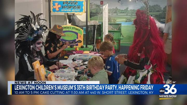 Lexington Children’s Museum celebrates their 35th birthday with a party!