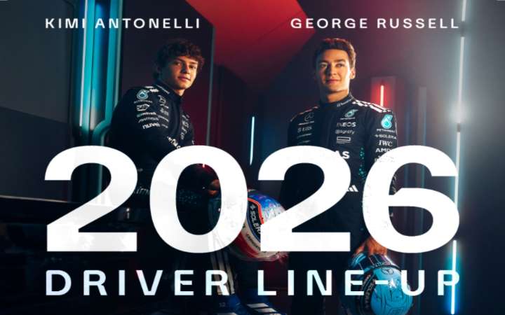 F1: Renueva Mercedes a Russell y Antonelli hasta 2026