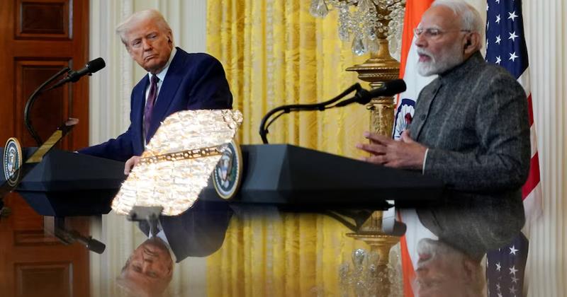 U.S. President Donald Trump pledges to maintain heavy tariffs on India until New Delhi ends imports of Russian oil