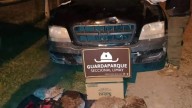 Caza furtiva: interceptan una camioneta y hallan carne de guanaco y cuchillos