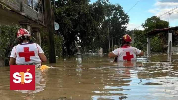 Cruz Roja despliega ayuda urgente en Veracruz tras inundaciones devastadoras