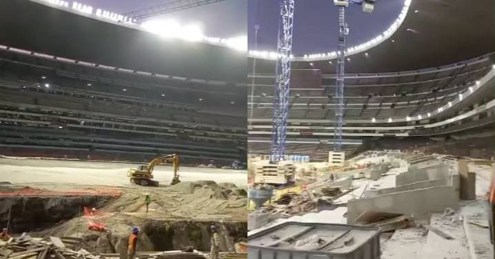 Trabajador del Estadio Azteca revela que fue despedido por grabar avances de la remodelación