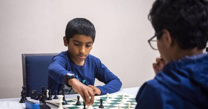 Young players square off in National Chess Day tournament