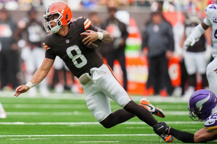 Browns rookie QB Gabriel says 'no moral victories' after 1st NFL start ends in loss to Vikings