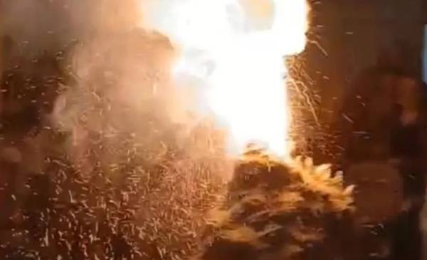 Pergamino: quisieron simular la erupción de un volcán y terminaron diez alumnos heridos