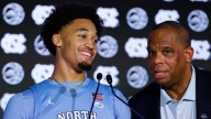 VIDEO of UNC basketball's Hubert Davis, Seth Trimble, Henri Veesaar at ACC Tipoff