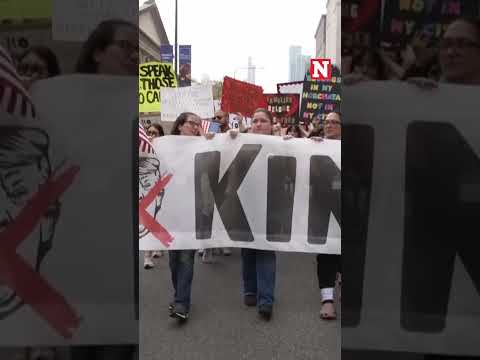 Huge Turnout For Chicago 'No Kings' Protest Near Trump Building