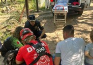 De milagro: un trabajador cayó desde 12 metros de altura y lo salvó la copa de un árbol