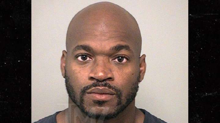Adrian Peterson Looks Stoic In DWI Arrest Mug Shot