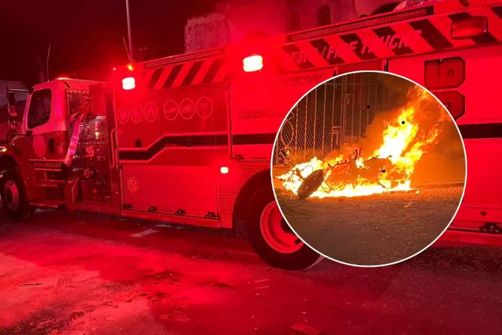 Mujer sufre incendio de su motocicleta en Playa del Carmen; señalan a su ex pareja como presunto responsable