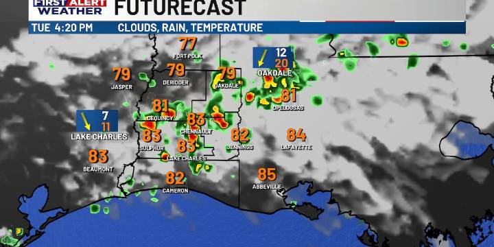 First Alert Forecast: Scattered rain and storms this afternoon, as cooler air arrives mid