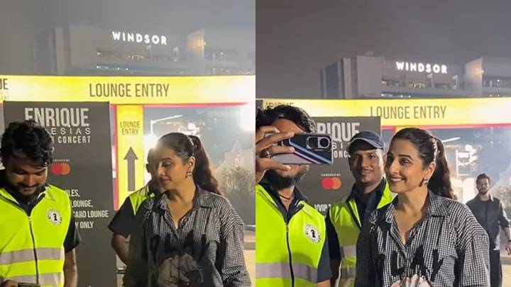 Vidya Balan’s Sweet Gesture For A Security Guard At Enrique Iglesias Concert Goes Viral