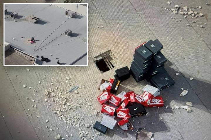 Thieves cut hole in mall roof to swipe $50K in sneakers: 'Right out of "Mission Impossible"'