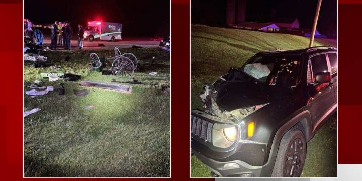 7 people, including 5 children, hurt in crash involving buggy in Adams County